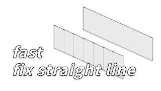 SketchUp quick fix for straight lines