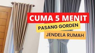 CARA PASANG GORDEN JENDELA RUANG TAMU