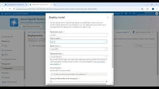 Custom copilot part 1 -Create resource group,azure open ai service, model deployment azure AI studio
