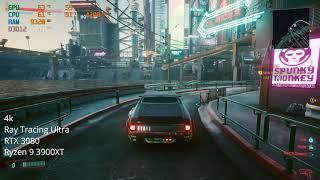 Cyberpunk 2077 | RTX 3080 | 4k DLSS Ultra Performance | Ultra Settings RTX Ultra | Benchmark