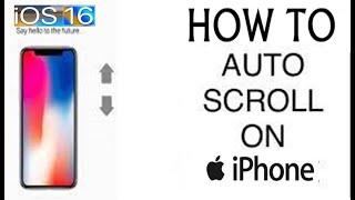 How To Enable Auto Scroll On iPhone || How To Control iPhone With Voice  Auto Scroll iPhone