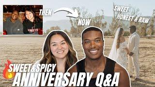 SWEET & SPICY ANNIVERSARY Q&A! | *RAW, HONEST, INTERRACIAL MARRIAGE, ADVICE | ETHAN & COURT