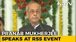 Watch: Pranab Mukherjee's Full Speech At RSS Event in Nagpur