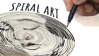 The ONE-LINE SPIRAL Art Challenge - I figured it out!