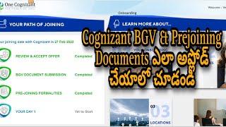 Bgv in cognizant | Pre joining formalities | Background verification for freshers  | Action Required