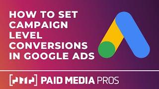 Google Ads Campaign Level Conversions