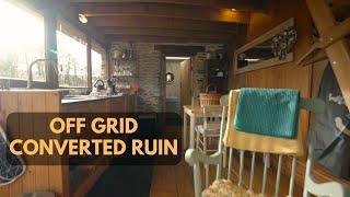 CABIN TOUR | From Ruin to Off Grid Cabin : The Linhay