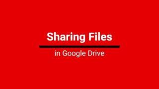 Google Drive Permissions and Settings