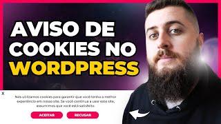 Como Colocar Aviso de COOKIES no WordPress | Consentimento de Cookies no Site