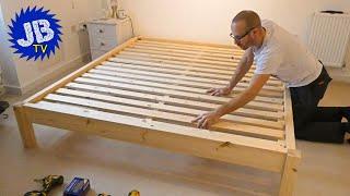 How to make your own wooden bed frame - Super King Size - DIY