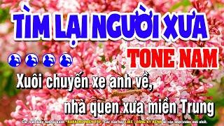 Tìm Lại Người Xưa Karaoke Tone Nam Nhạc Sống (Beat Phối Chuẩn) | Karaoke Miền Tây