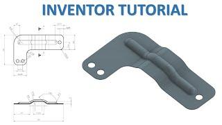 Inventor 2023 Tutorial #258 | 3D Surface Basic Beginners