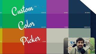 Our customized color picker