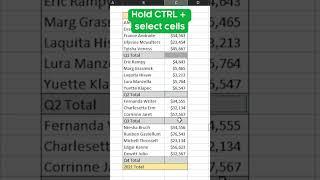 Excel Formula or magic' Trick