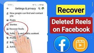 How To Recover Deleted Reels Video on Facebook (2023) | How To Recover Reels Video on Facebook