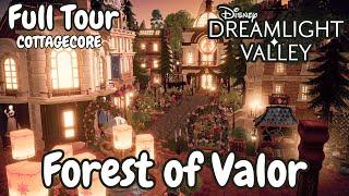 Forest of Valor Tour  Cottagecore / Fully Decorated / in Disney Dreamlight Valley