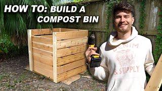 How to Build a Compost Bin! Simple, Step by Step, DIY Tutorial!