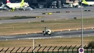 Emergency landing of Pilatus PC24 at Zurich Airport