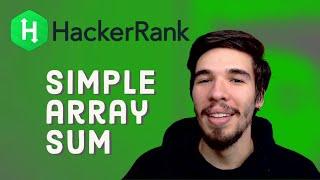 Resolviendo problemas de HackerRank - Simple Array Sum