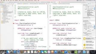 iOS Swift 2.2 Mobile Development - Lecture 15/25 - Using a Charting Library