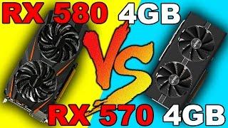 RX 580 4GB  VS  RX 570 4GB  | DX12  AND  DX11 | Comparison