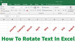 How To Write Text Vertically In Excel | Rotate  Text 90 Degrees in MS Excel