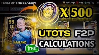 UTOTS POINTS CALCULATION FOR GETTING FREE 99 OVR UTOTS PLAYER IN FC MOBILE