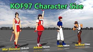 King of Fighters 97 Character Size Comparison