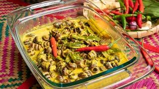 Cara Bersih Siput Sedut & buat Masak Lemak Cili Api