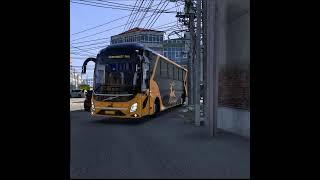 Reindeer Volvo Bus in Highway