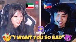 SINGING! TO STRANGERS ON MONKEY.APP | [BEST REACTION] (I WANT YOU SO BAD)