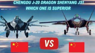 Comparison Between J20 Dragon vs Shenyang J31/Ultra Defence