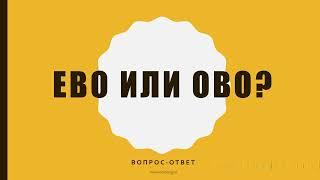 Эво или Ово - в чем разница? Вопрос-ответ