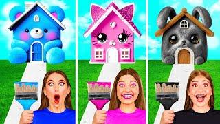 One Colored House Challenge | Funny Situations by GoFun Challenge