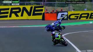 CRASH FP1 WSBK DI SIRKUIT MANDALIKA