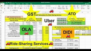 UBER GST Calculation in Australia