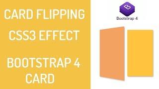 Card Flip Effect - Card Rotation Effect - CSS3 - Bootsrap Card Animation