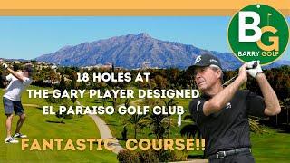 18 holes at the Beautiful Gary Player Designed El Paraiso Golf Club in Marbella.