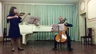 R.Glier Suite for Violin and Cello "Prelude" part 1