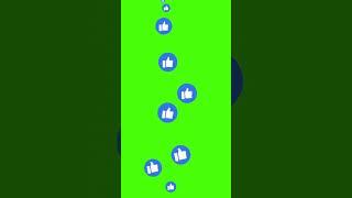 YouTube Instagram Facebook WhatsApp like button in green screen | thumbs-up Green Screen