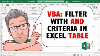 Excel VBA Code to Filter with AND Criteria in an Excel Table