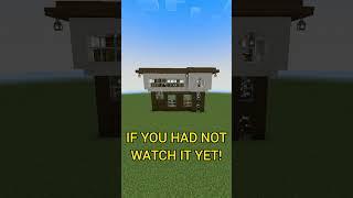 Minecraft Invisible Elevator House!  (TUTORIAL) #minecraft #shorts