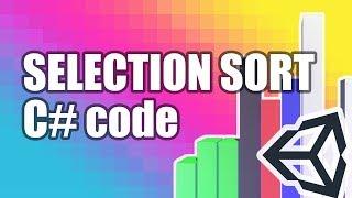 Selection Sort - Implemented with C# in Unity