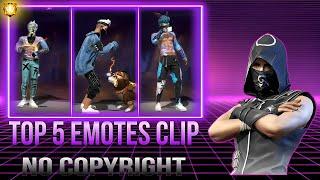 Free Fire Top 5 Emotes Clip For Editing ( No Copyright ) Free To Use ( G-Drive Link )
