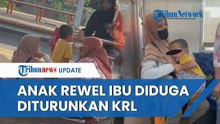 Viral Video Ibu Gendong Balita Diturunkan dari KRL karena Anak Terus Menangis, Pihak KCI Klarifikasi