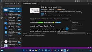 How to connect SQL Server with Visual Studio Code