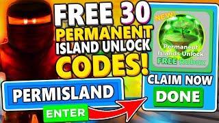 ALL 30 FREE PERMANENT ISLAND UNLOCK CODES IN NINJA LEGENDS! Roblox
