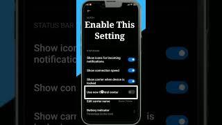 How to enable control center in miui 12 phones in 2022 || Enable new control center on miui phones