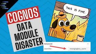 Identifiers vs labels in Cognos Data Modules