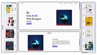 How to Make a Responsive Portfolio Website Using Html , CSS and JavaScript | @TechnoWhiteFang